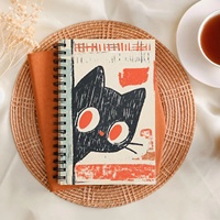 Carnet à spirales relié rigide avec logo personnalisé, bloc-notes ligné, papier couché, impression offset pour agenda quotidien