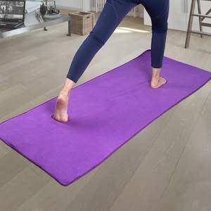 Serviette de yoga chaude en microfibre antidérapante avec motif - Product Image 3
