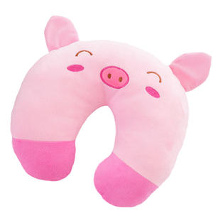 تخصيص الاطفال السفر مسند الرأس وسادة الكرتون الحيوان يو شكل وسادة الرقبة وسادة حيوان أليف ألعاب من نسيج مخملي للأطفال هدية - Product Image 3