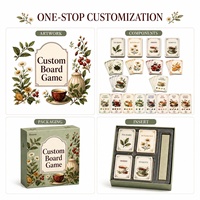 Jeu de cartes personnalisé pour mélange de thés botaniques, idéal pour les marques de thé, les cafés, l'hôtellerie et les promotions de cadeaux