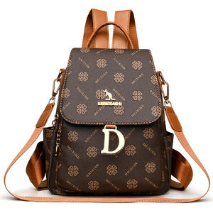 <span class=keywords><strong>Zaino</strong></span> Stampato Retrò da <span class=keywords><strong>Donna</strong></span>, Borsa da Viaggio Semplice di Tendenza e Grande Capacità, <span class=keywords><strong>Zaino</strong></span> <span class=keywords><strong>Casual</strong></span> da <span class=keywords><strong>Donna</strong></span> Multifunzionale a Doppio Uso - Product Image 4