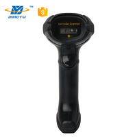 Escáner de Códigos de Barras 2D QR DY SCAN, Sensor CMOS, Interfaz RS232/USB, Lector Inalámbrico 2.4G Portátil para Cadenas de Tiendas, 1 Año de Garantía