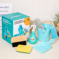 Ensemble de nettoyage pour maison de jeu pour enfants, garçons et filles imitent les compétences de la vie quotidienne, jouet de nettoyage interactif