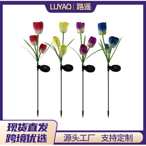 Lampe solaire décorative imperméable pour jardin, lampe de pelouse pour cour, villa, éclairage paysager, autonomie de 6 à 12 heures - Product Image 5