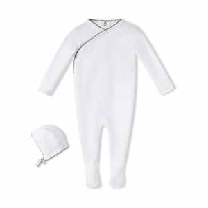 Conjunto <span class=keywords><strong>de</strong></span> Ropa para Bebé Recién Nacido, Niño o Niña, <span class=keywords><strong>de</strong></span> Algodón, Color Sólido, Otoño, Ropa para Niños Pequeños, Mameluco con Gorro <span class=keywords><strong>Personalizado</strong></span> - Product Image 4