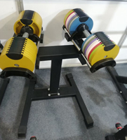 Nouveautés 2026 : Ensemble haltères et barre réglables 2-en-1 Gen 2 de 41 kg, avec barre d'haltérophilie de 32 kg et support