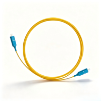 Cordon de brassage fibre optique duplex personnalisé monomode OS2 9/125um LC vers SC 2 fibres, fabriqué par le fabricant