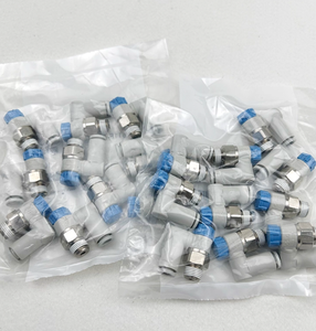 Conector Neumático de Codo de Acero Inoxidable con Rosca SMC AS2211F-01-03SA, Resistente a la Corrosión, Inserción sin Esfuerzo - Product Image 1
