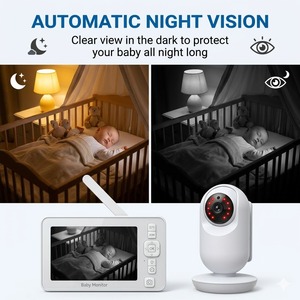 Wireless Baby Intercom, Two‑way Talk Baby Nanny, Long Range Baby Monitor Compact <strong>Babyphone</strong> for Nursery Baby Safety - Product Image 4