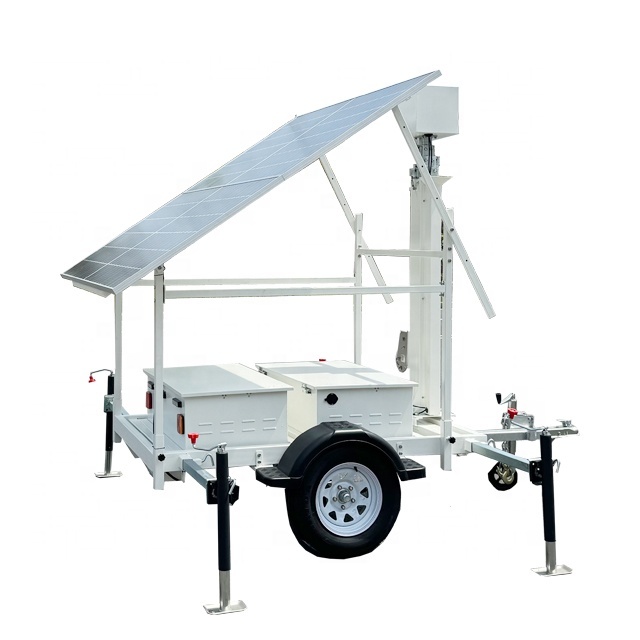 Light Tower Solar Light Trailer Portable LED Floodlight Trailer