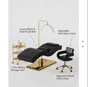 Cama de belleza eléctrica ajustable y curvada para limpieza facial, cama para pestañas, silla cosmética para salón - Product Image 6