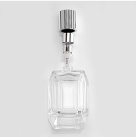Flacons de parfum vides en verre transparent personnalisés de 100 ml pour cosmétiques, avec vaporisateur rechargeable, MOQ flexible