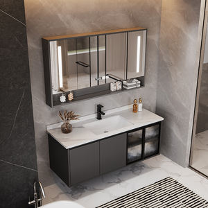 Hot Sale Modern <strong>Bathroom</strong> Vanities Sets With Light Smart Mirror and Basin <strong>Ready</strong> <strong>Made</strong> Led Mirror <strong>Bathroom</strong> Cabinet - Product Image 1