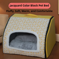 Coussin pour animaux de compagnie en flanelle douce et respirante pour l'hiver, en forme de beignet, pour cage à chien, intérieur, pour chat et chien, confortable, non amovible