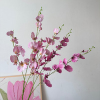 Orchidée artificielle réaliste de 85 cm en polyester, branche unique, pour bouquet de mariage, centre de table, décoration de fête
