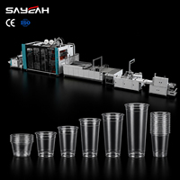 Hoge snelheid PET PP PS vers fruit salade koffie drank beker maakmachine plastic thermoformmachine