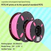 Filament d'imprimante 3D PRINTROO écologique à haute vitesse en plastique PETG HF 1,75 mm/1 kg en rouleau, sans déformation