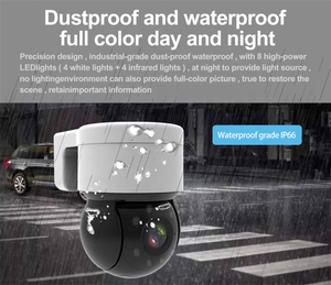 كاميرا أمان خارجية مقاومة للماء بدقة 4 ميجابكسل مع تقنية H.265 وواي فاي وتحكم عبر تطبيق الهاتف المحمول وتتبع الحركة - Product Image 3