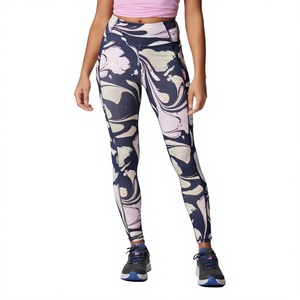 Leggings Deportivos EVOLUTION de Cintura Alta con Efecto Scrunch para Mujer, Sexy, Largos, Sin Costuras, con Estampado por Transferencia de Calor, Spandex/Nylon, Cintura Elástica, para Yoga - Product Image 1