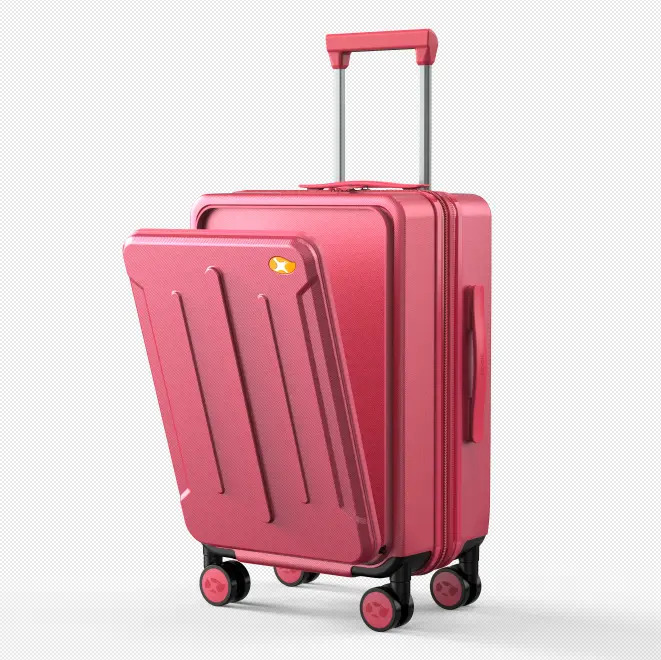 2023 नए आगमन बहुक्रियाशील फ्रंट ओपन बैग हल्के फैशन सूटकेस यात्रा सामान यूएसबी चार्जर के साथ