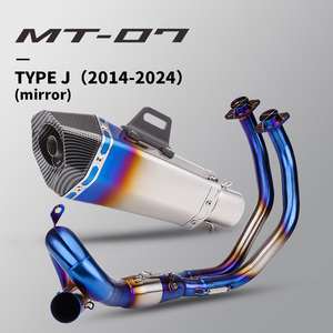 Sistema de escape completo MT07 para motocicleta, para YAMAHA 2014 - 2023 <span class=keywords><strong>TRACER</strong></span> <span class=keywords><strong>7</strong></span>/<span class=keywords><strong>GT</strong></span> 2020-2023 <span class=keywords><strong>TRACER</strong></span> 700/<span class=keywords><strong>GT</strong></span> 2016-2019 - Product Image 6