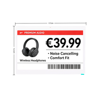 LEEKA ESL - Etiqueta Electrónica Inteligente Personalizable de 7.5 Pulgadas y Cuatro Colores, Etiqueta de Precio Digital Impermeable para Tiendas