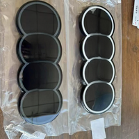 Emblema de 4 anillos ABS para capó delantero y maletero trasero de coche para Audi A3 A4 A5 A6 A7 A1 A2 Q2 Q3 Q4 Q5 Q7 Q8 TT S3 S4 S5 S6 S7