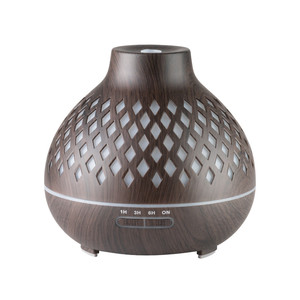 10 diffusore di aromaterapia in legno scuro 400ml Spa umidificatore d'aria Timer elettrico a batteria portatile per uso domestico Hotel usaci - Product Image 1