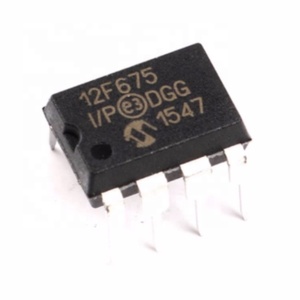 PIC 12F675 IC ไมโครคอนโทรลเลอร์ 8 บิตชิป IC PIC12F 20MHz 1.75KB แฟลชต้นฉบับใหม่ PIC12F675-I/P - Product Image 1
