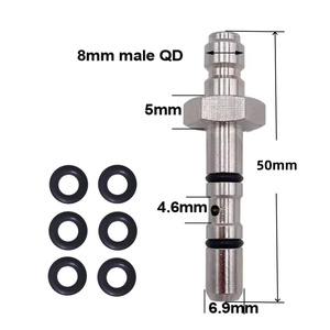 Zimakyfa FP4-Q-<b>S</b> Stainless Steel Fitting with 8mm Fill Nipple or 1/8BSPP Thread for High Pressure Air Charging - Product Image 5