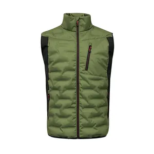 Scaldabagno invernale da uomo all'aperto gilet gonfio nero - Product Image 1