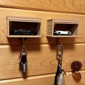 Porte-clés de <span class=keywords><strong>garage</strong></span> avec porte ouvrante pouvant être utilisé pour placer des mini voitures Modèle 5 couleurs ABS Porte-clés de ménage Décoration d'ornement - Product Image 3