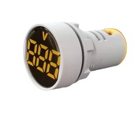 AD16-22VM Afficheur numérique LED, Lampe de signalisation ronde CA, Voltmètre 20-500V CA, Voyant lumineux 22mm pour panneau de signalisation