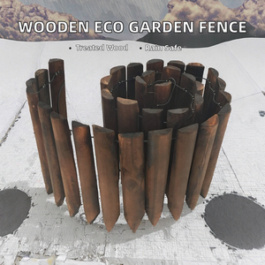 Outdoor Wholesale Modern Decorative Hemlock Spruce Lawn <b>Edging</b> Heat Treated Wooden Garden Fencing Eco-Friendly Waterproof - Product Image 2