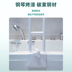 Bathroom Safety <b>Grab</b> <b>Bar</b> Plastic No Drill Installation For Bathtub Elderly Support Handle - Product Image 5