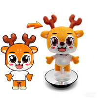 Peluche Cerf en Coton PP, Jouet Animal en Peluche pour Enfants, Vente Chaude, Unisexe, Mignon, Cadeau de Noël Personnalisé
