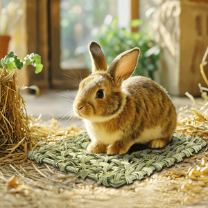 Di alta qualità fatto a mano naturale eco-friendly coniglio erba stuoie per animali domestici per riposo qualità Pet tappeto - Product Image 1