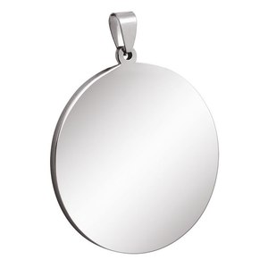Ciondolo Rotondo in Acciaio Inossidabile Placcato Oro 14K, Diametro 6mm-45mm, Accessori per Gioielli, Opzione Placcatura in Oro 18K Disponibile - Product Image 1