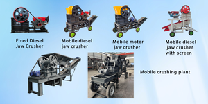 Concasseur à mâchoires portable SSJ430 fait <span class=keywords><strong>maison</strong></span> avec moteur AC, concasseur de pierres de granit haute capacité pour l'exploitation minière - Product Image 2