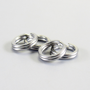 Thép Không Gỉ Nén Chia Vòng Phẳng O Nhẫn Đôi Vòng Câu Cá Thu Hút Kết Nối Phụ Kiện - Product Image 2