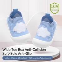 Chaussures de sécurité décontractées pour bébés et tout-petits, respirantes, en Flyknit, antidérapantes, légères, pour la première marche, type chaussettes, pour l'extérieur