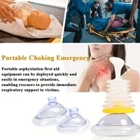 Masque d'entraînement portable pour la réanimation en cas d'étouffement, entraîneur de capacité pulmonaire, dispositif de respiration artificielle cardio-pulmonaire d'extérieur, dispositif de premiers secours