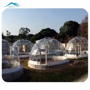 3-50M Ukuran Diameter dan Bingkai Baja Galvanis Pvc Bening Dome House dengan Harga Murah