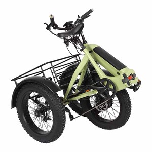 Triciclo eléctrico de rueda delantera de 750W para adultos Triciclo eléctrico plegable con cubo de motor de batería de litio - Product Image 2