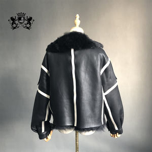 Gerçek koyun derisi deri ceket kadın deri ceket kadın ceket ve mont kadın deri kürk ceket - Product Image 6