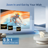 Proyector LCD Portátil Veacine B10 con WiFi 6, Android 12, Resolución 1080P, para Noches de Cine al Aire Libre y Cine en Casa