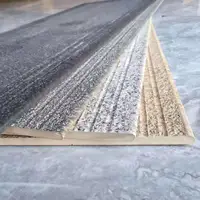 Dalles de marche d'escalier en céramique pour extérieur, finition mate, 12 mm d'épaisseur, antidérapantes, effet litchi, monobloc, résistantes à l'usure
