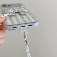 Funda de Lujo con Lazo de Diamantes de Imitación para Apple iPhone 13 14 15 16 17 Pro Max