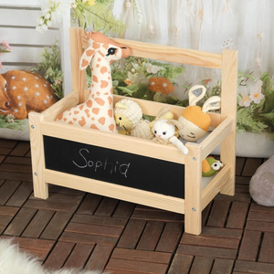 Zzm diseño europeo multifuncional moderno estilo de granja Montessori Bookstand cama de madera pizarra caja de almacenamiento niños pequeños - Product Image 2