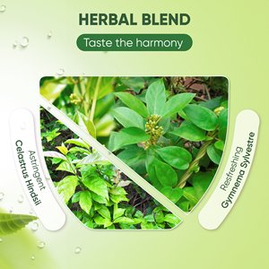 Premium Herbal <b>Tea</b> Blended with Gymnema Sylvestre and Celastrus Hindsii – Naturally Caffeine Free Wellness Brew - Product Image 6